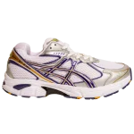 کتونی اسیکس بنفش طلایی مردانه با طراحی خاص و زیره PU سبک، مناسب استایل اسپرت