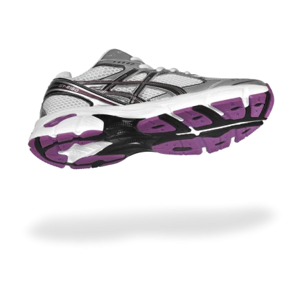 کتونی اسیکس رنگ بنفش مردانه با زیره PU سبک و طراحی خاص اسپرت