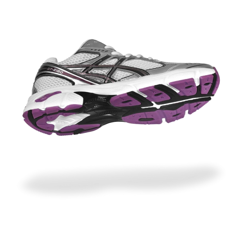 کتونی اسیکس رنگ بنفش مردانه با زیره PU سبک و طراحی خاص اسپرت