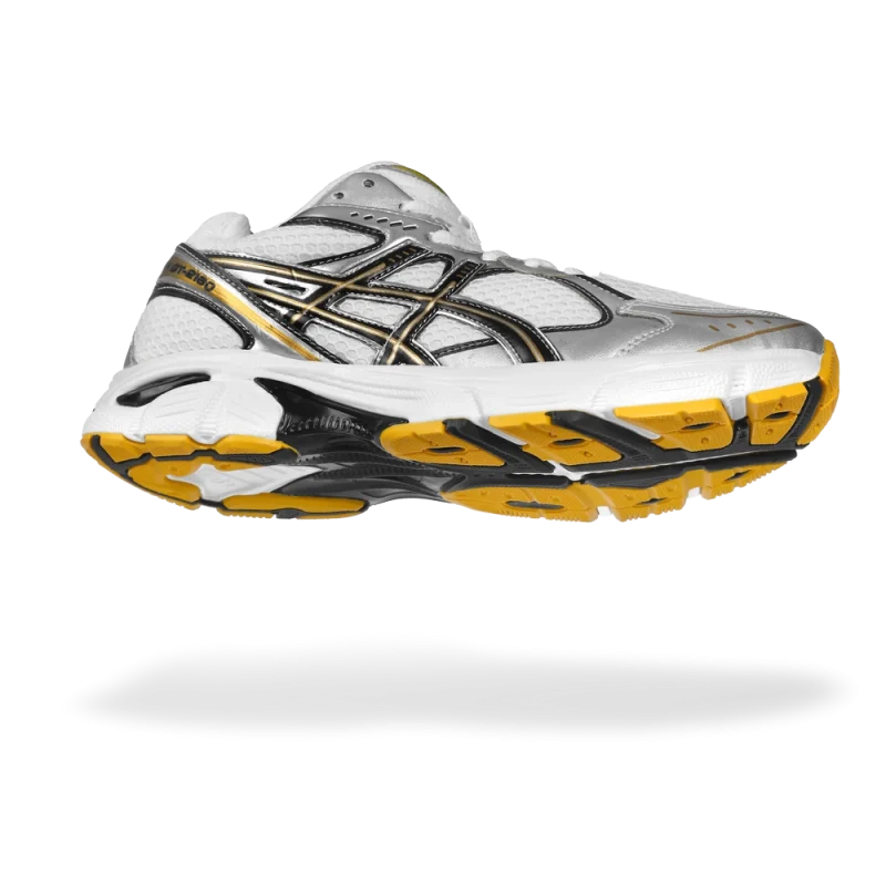 کتونی اسیکس رنگ زرد مردانه با زیره PU نرم و طراحی اسپرت، مناسب استفاده روزمره