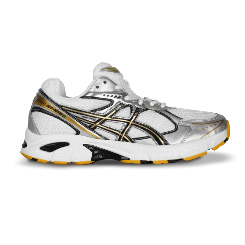 کتونی اسیکس رنگ زرد مردانه با زیره PU نرم و طراحی اسپرت، مناسب استفاده روزمره