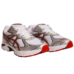 کتونی اسیکس رنگ قرمز مردانه با زیره PU سبک و طراحی اسپرت، مناسب استفاده روزمره