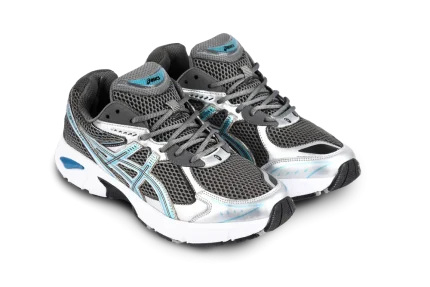 کتونی اسیکس رنگ آبی مردانه با زیره PU سبک و طراحی اسپرت، مناسب استفاده روزمره