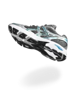 کتونی اسیکس رنگ آبی مردانه با زیره PU سبک و طراحی اسپرت، مناسب استفاده روزمره